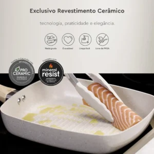 Jogo De Panelas 7 Ceramic Life Smart Plus Areia Brinox - Imagem 5