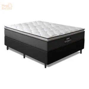 Cama Box Casal Colchão Gazin Molas Ensacadas Pillow Maximus - Imagem 1