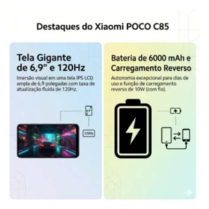 Xiaomi Poco C85 Nfc Dual Sim 8gram/256gb - Imagem 7