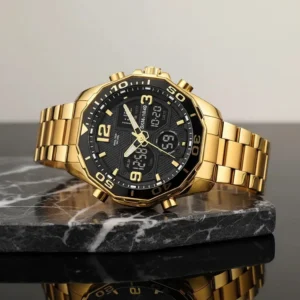 Relógio de pulso Skmei 1649 Masculino Dourado - Imagem 3