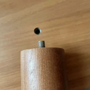 Kit 2 Mesas Laterais Orgânica Monopé Decorativa Cor Mel - Imagem 5