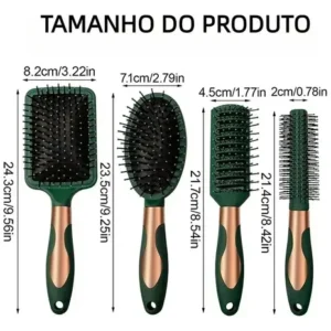 4 Peças Escovas De Cabelo Escova De Cabelo Profissional - Imagem 4