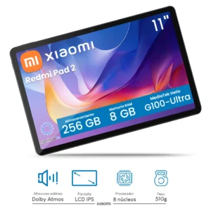 Tablet Xiaomi Redmi Pad 2 G100 Ultra 256gb 8gb+ - cinza escuro - Imagem 3