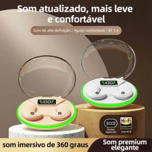 Fone De Ouvido Bluetooth 5.4 Sem Fio De Corrida Exercício - Imagem 8