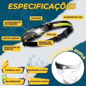 Kit Parafusadeira Elétrica + Lanterna De Cabeça Recarregável - Imagem 8