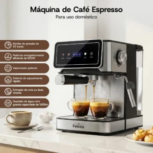 Cafeteira Expresso Patbrela CM005 20 Bar, para Pó e Cápsulas Nespresso, com Vaporizador e Aquecimento de Xícaras - Imagem 2