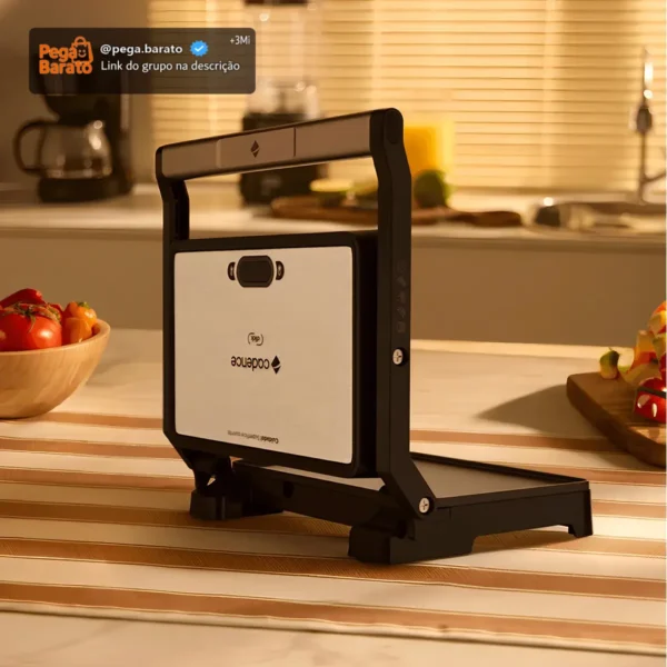 Grill Elétrico Cadence Click, 1200w, Grl200, 127v Prateado