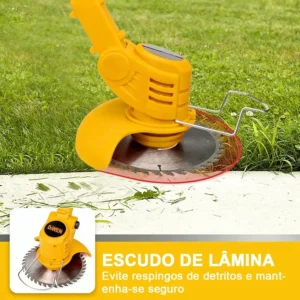 Roçadeira Aparador Grama 2 Bateria Recarregável 21v 9000 RPM Comprimento Ajustável Profissional Com Acessórios - MESTRI M-141 - Imagem 4