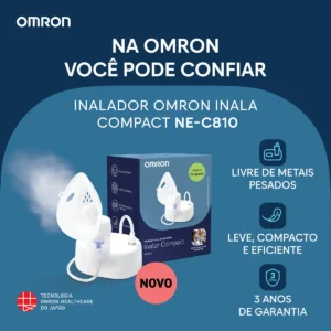 Inalador Nebulizador Omron Inalar Compact Ne-C810 Portatil Silencioso Aparelho Adulto Infantil Inalar Compact Anvisa Inmetro - Imagem 6
