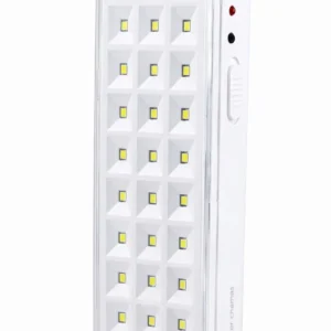 Kit Com 4 Luminária De Emergência Led Com Bateria Recarregável Bivolt 110v/220v Cor Branca - Center Chamas - Imagem 3