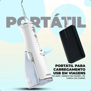 Irrigador Oral Portátil VibePro Gurumania 5 Modos 140psi 300mL Bateria USB - Imagem 2