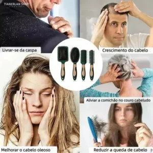 4 Peças Escovas De Cabelo Escova De Cabelo Profissional - Imagem 5