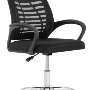 Cadeira De Escritorio Newconcept 351049 Esteirinha Mesh Altura Regulável Cor Preto - Imagem 3