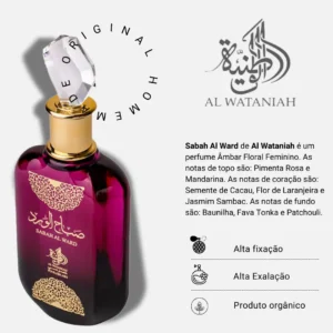 Perfume Sedutor Árabe Sabah 100ml Original Feminino - Imagem 3