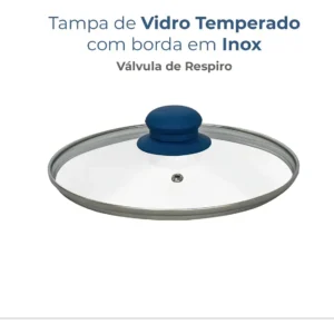 Jogo De Panelas 8 Pecas Ibiza Blue Casambiente, Ceramica, Antiaderente - Imagem 6