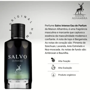 Perfume Masculino Arabe Salvo Intense 100ml Original C/ Nf - Imagem 3
