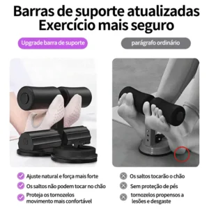 Aparelho Abdominal Suporte Pé Exercicios Academia Abdominal - Imagem 3