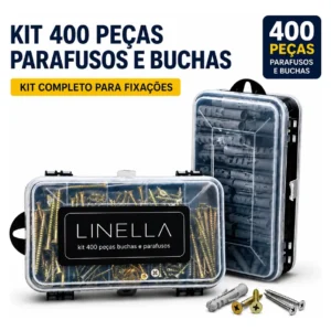 Kit 400 Peças Parafusos E Buchas P/ Parede Com Organizador - Imagem 3