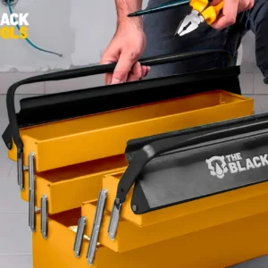 Caixa De Ferramentas Sanfonada Com 5 Gavetas Preto/laranja De Metal 20cm X 42cm X 29cm Ttb500 The Black Tools - Imagem 3