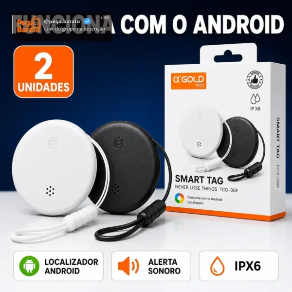 Kit 2 Tags De Rastreamento Localizador Smarttag Android