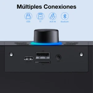 Caixa de Som Bluetooth Conexão Celular Notebook Tablet TV Projetor BOC241 1HORA Grave Potente - Imagem 5