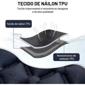 Colchao Solteiro Inflavel Dobravel De Acampamento 190*60cm - Imagem 6