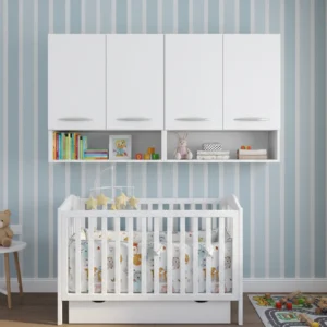 Armário De Cozinha 4 Portas Com Design Atual Aéreo - Imagem 4