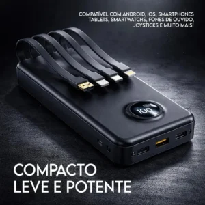 Carregador Portátil Davely Power Bank 20000mAh Turbo para Samsung, iPhone e Xiaomi - Imagem 6