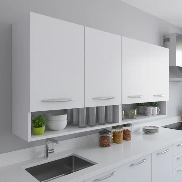 Armário De Cozinha 4 Portas Com Design Atual Aéreo