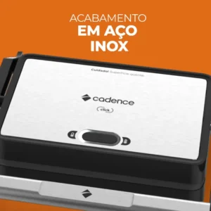 Grill Elétrico Cadence Click, 1200w, Grl200, 127v Prateado - Imagem 4