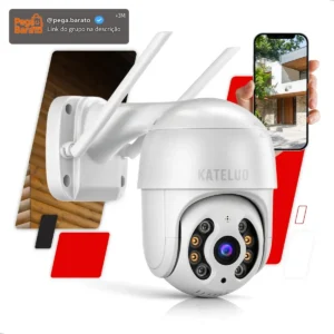Câmera De Segurança Wifi Icsee Externa Mini Dome Full Hd Infravermelho Prova D'água Kateluo - Imagem 1