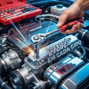 Kit Chave Catraca Soquete 46 Peças Indufer em Cromo Vanádio, para Manutenção de Carros e Motos - Imagem 4