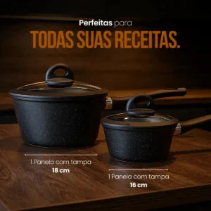Jogo Panelas Indução Cerâmica Viena 5 Peças Casambiente - Imagem 7
