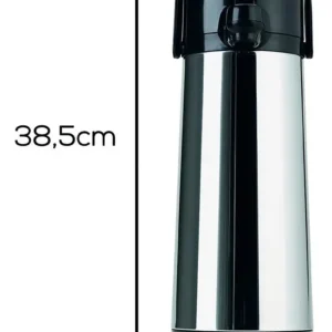 Invicta Garrafa Térmica Grande 1,8 Litro Café Chá Hotel Cor Prateado - Imagem 6
