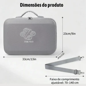Para Dji Case Drone Neo 2 E Acessórios Impermeável Conveniente Pequeno Armazenamento Transversal E Portátil Cinza-escuro - Imagem 7
