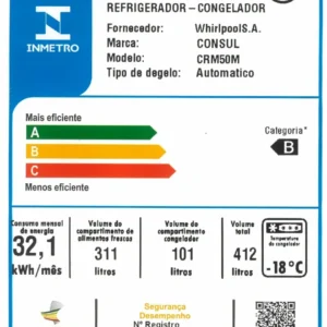Geladeira Consul Frost Free 412 Litros Duplex Inox - CRM50MK - Imagem 8