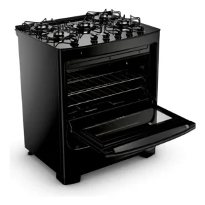 Fogão Consul 5 Bocas Preto Com Mesa De Vidro - Cfs5vbe Preto - Imagem 3