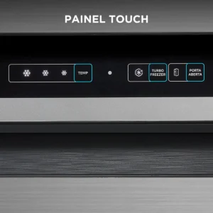 Geladeira com freezer inverter Midea Frost Free Duplex MDRT533EVD461 con capacidad de 394L inox - Imagem 3