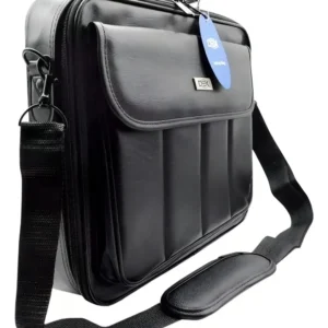 Bolsa Pasta Notebook Laptop Até 15,6 Couro Maleta Executiva Cor Preto - Imagem 1