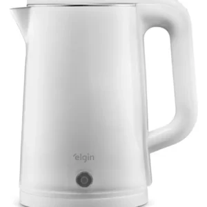 Chaleira Elétrica Elgin Slim Preta 110v 1,8 Litros 1.200w Branco - Imagem 1
