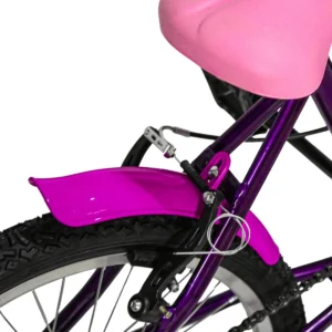 Bicicleta Aro 20 Roda Lateral Cadeirinha Boneca Violeta/pink - Imagem 6