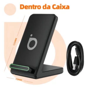 Carregador Indução Basike Ba-wxc009 Para iPhone E Samsung Cor Preto - Imagem 7