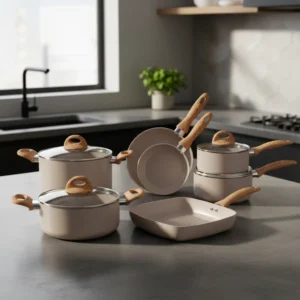 Jogo De Panelas 7 Ceramic Life Smart Plus Areia Brinox - Imagem 3