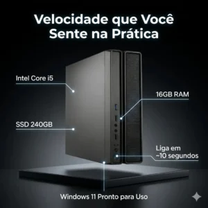 Mini Pc Intel Core I5 16gb Ram Ssd 240gb Wifi 127/220v - Imagem 5
