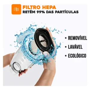 Aspirador De Pó Automotivo Portátil Potente 180w Com Filtro Hepa E Cabo De 4,0m Para Carro Caminhão Caminhonete - Imagem 7
