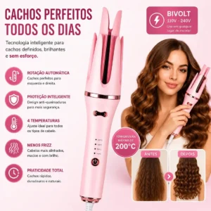 Modelador De Cachos Automático Giratório 32mm Babyliss - Imagem 4