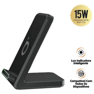 Carregador Indução Basike Ba-wxc009 Para iPhone E Samsung Cor Preto - Imagem 4