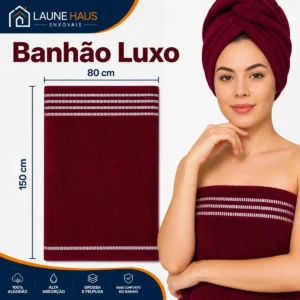 Kit C/ 4 Toalha De Banho Gigante 80 X 1,50 Atacado + Brinde Sortidas Lisa - Imagem 4