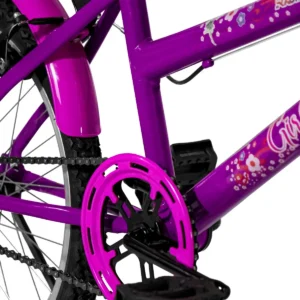 Bicicleta Aro 20 Roda Lateral Cadeirinha Boneca Violeta/pink - Imagem 8