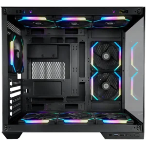 Gabinete Gamer Redragon Wideload Pro Ca-604b-Pro Preto Mid Tower Vidro ATX - Imagem 6